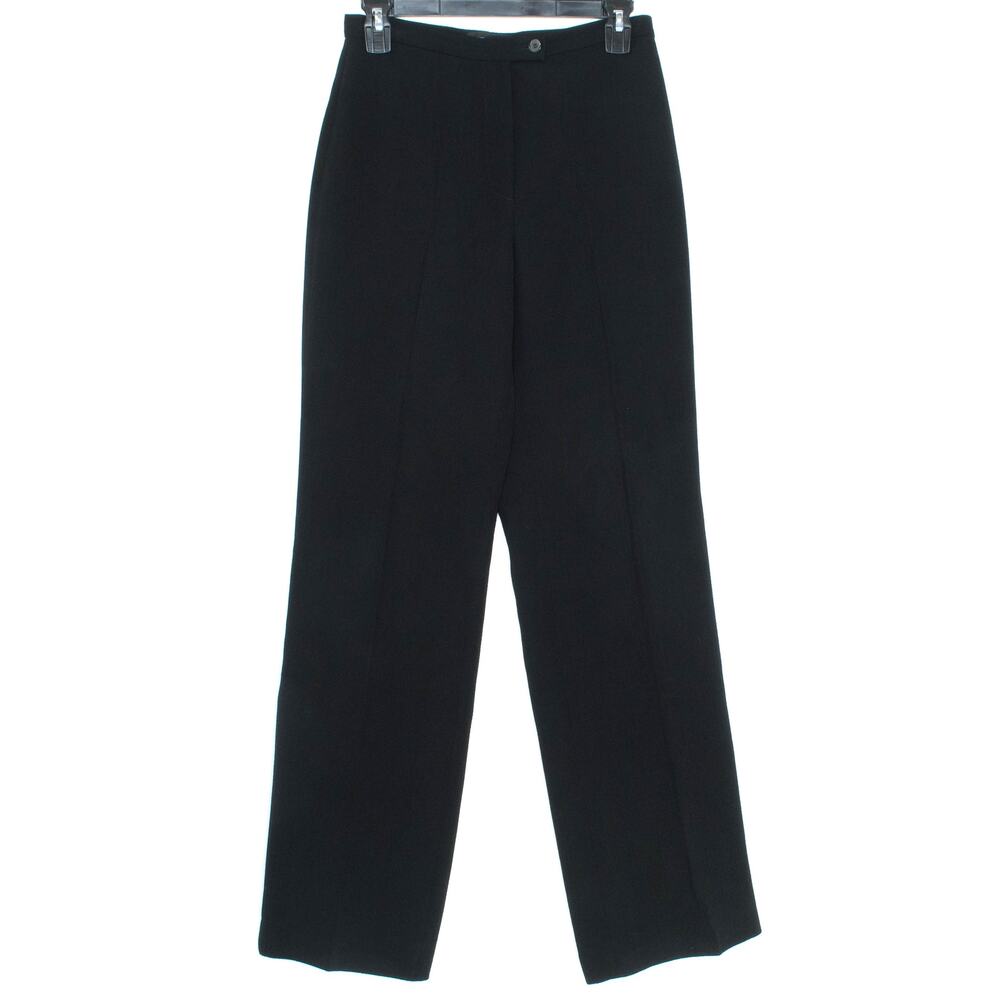 Javier Simorra Womens Dress Pants Straight Leg Career Business Black Size 4 KZ